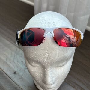 TEK Gear polarized lens mirror sunglasses 100% UV protect impact resist nonslip